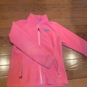 Pink Columbia fleece zip up
